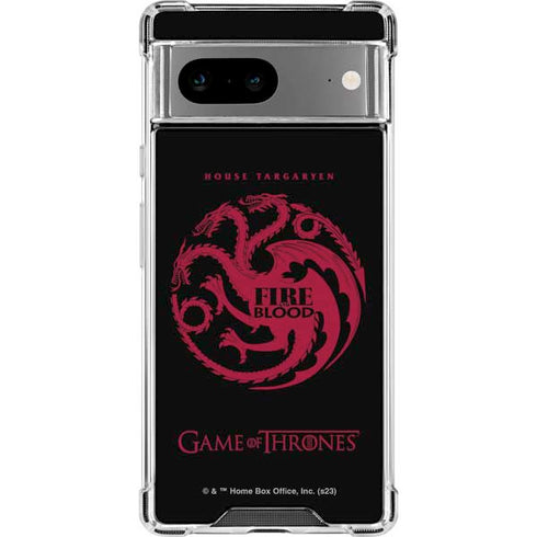Game of Thrones: House Targaryen Google Pixel 8 Clear Case